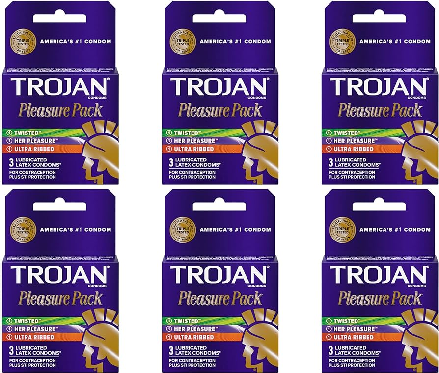 TROJAN PLEASURE PACK 6PK
